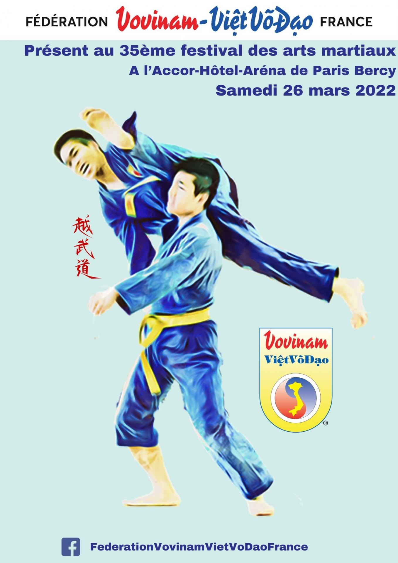 35eme festival des arts martiaux paris bercy samedi 26 mars 2022